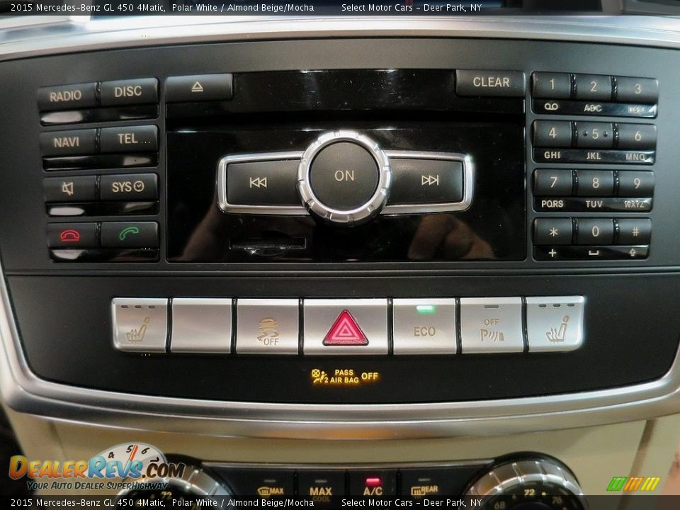 2015 Mercedes-Benz GL 450 4Matic Polar White / Almond Beige/Mocha Photo #27