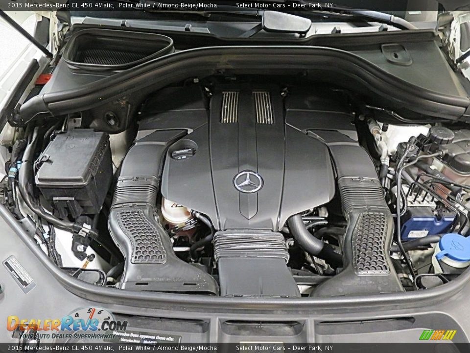 2015 Mercedes-Benz GL 450 4Matic Polar White / Almond Beige/Mocha Photo #36