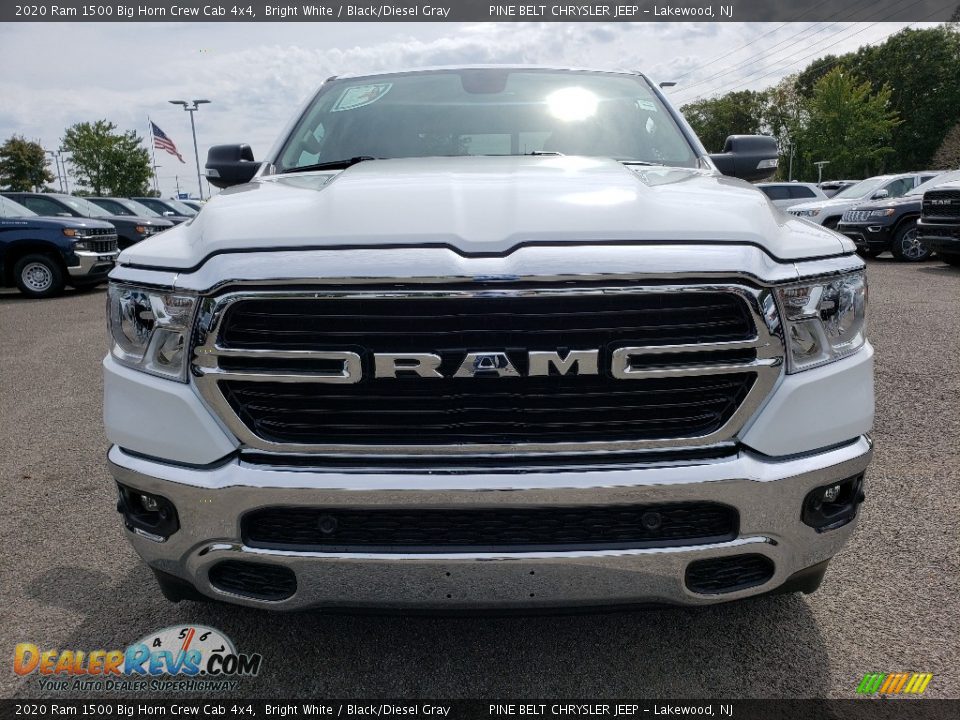 2020 Ram 1500 Big Horn Crew Cab 4x4 Bright White / Black/Diesel Gray Photo #2