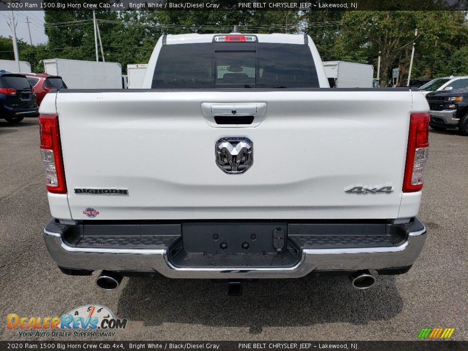 2020 Ram 1500 Big Horn Crew Cab 4x4 Bright White / Black/Diesel Gray Photo #5