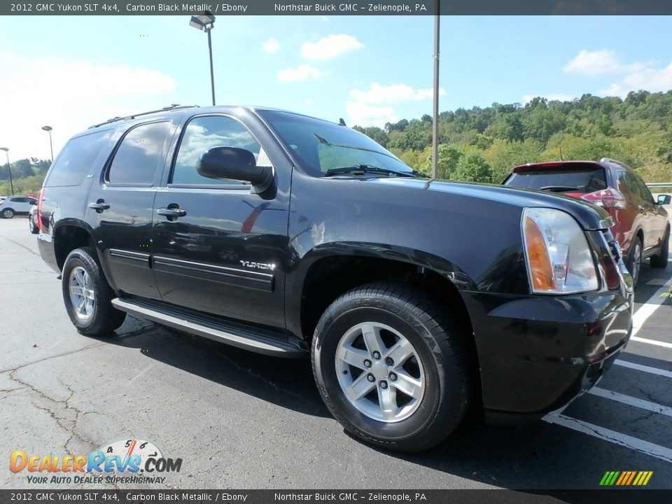 2012 GMC Yukon SLT 4x4 Carbon Black Metallic / Ebony Photo #4