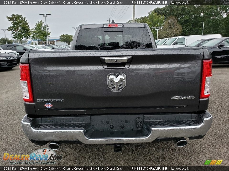 2019 Ram 1500 Big Horn Crew Cab 4x4 Granite Crystal Metallic / Black/Diesel Gray Photo #5