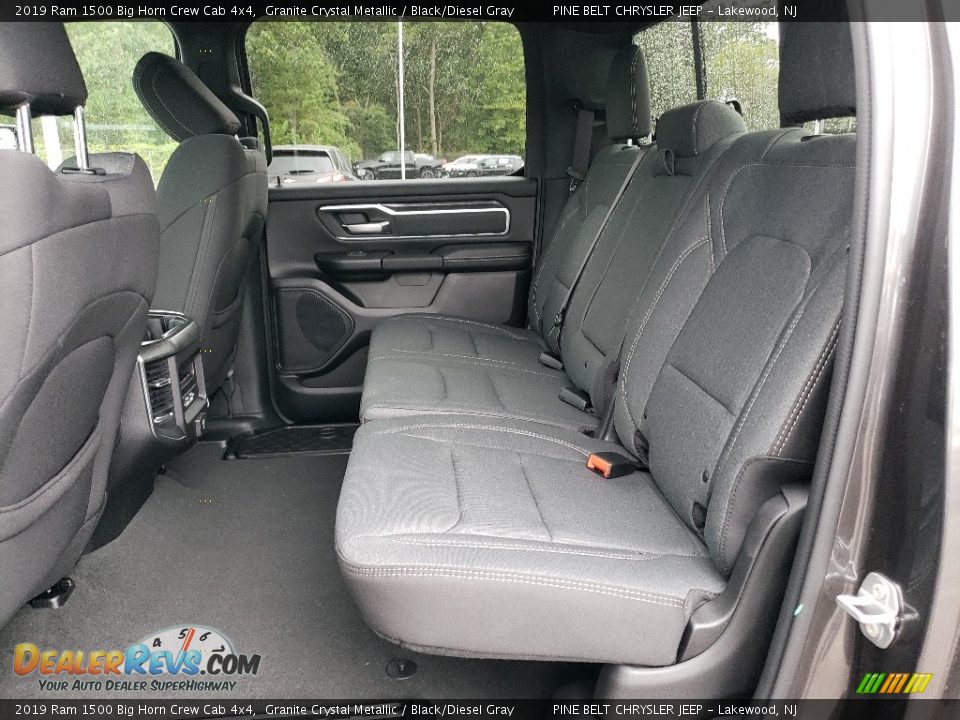 2019 Ram 1500 Big Horn Crew Cab 4x4 Granite Crystal Metallic / Black/Diesel Gray Photo #6