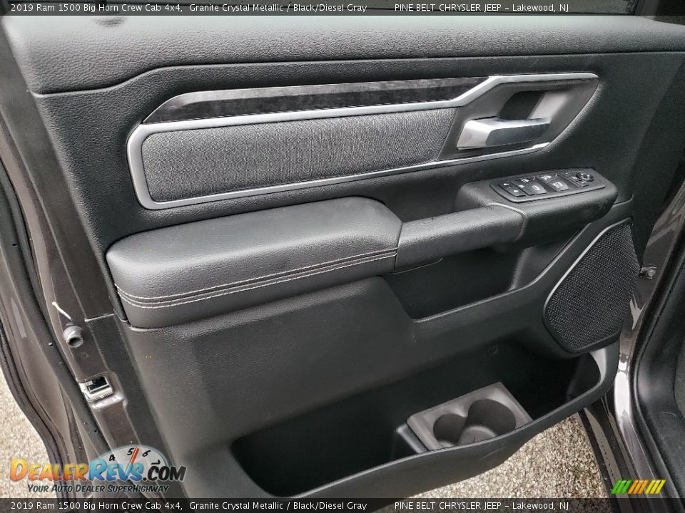 2019 Ram 1500 Big Horn Crew Cab 4x4 Granite Crystal Metallic / Black/Diesel Gray Photo #8
