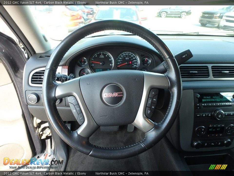2012 GMC Yukon SLT 4x4 Carbon Black Metallic / Ebony Photo #25