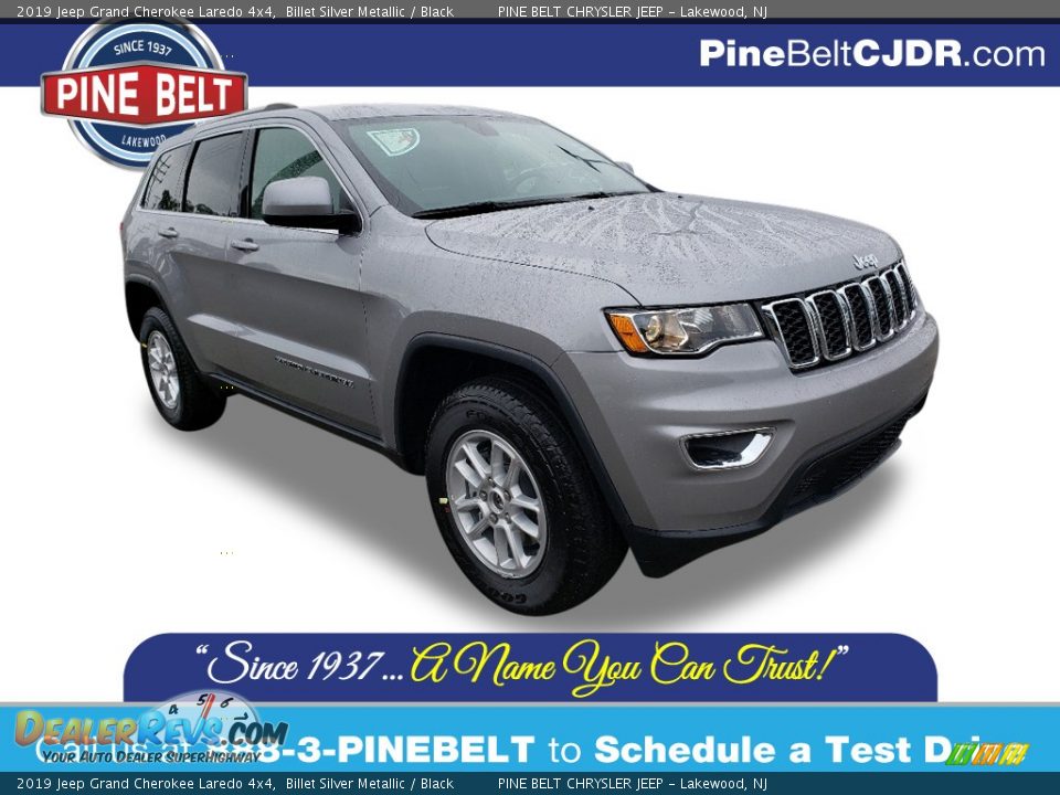2019 Jeep Grand Cherokee Laredo 4x4 Billet Silver Metallic / Black Photo #1