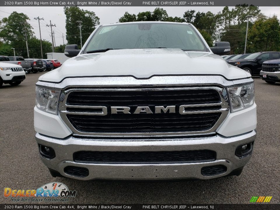 2020 Ram 1500 Big Horn Crew Cab 4x4 Bright White / Black/Diesel Gray Photo #2