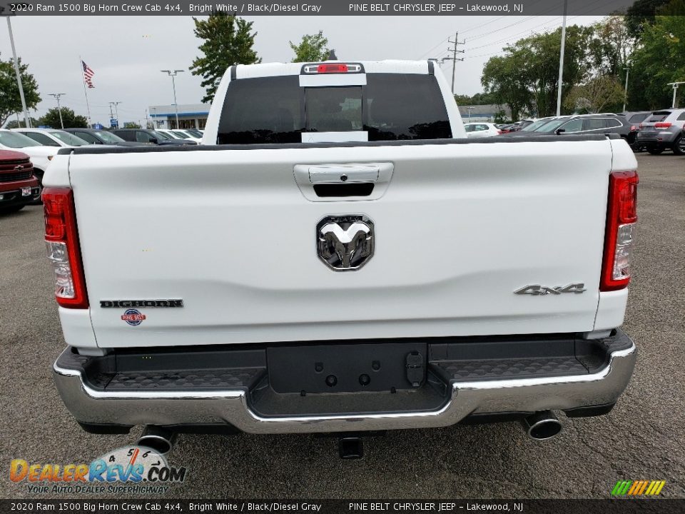 2020 Ram 1500 Big Horn Crew Cab 4x4 Bright White / Black/Diesel Gray Photo #5