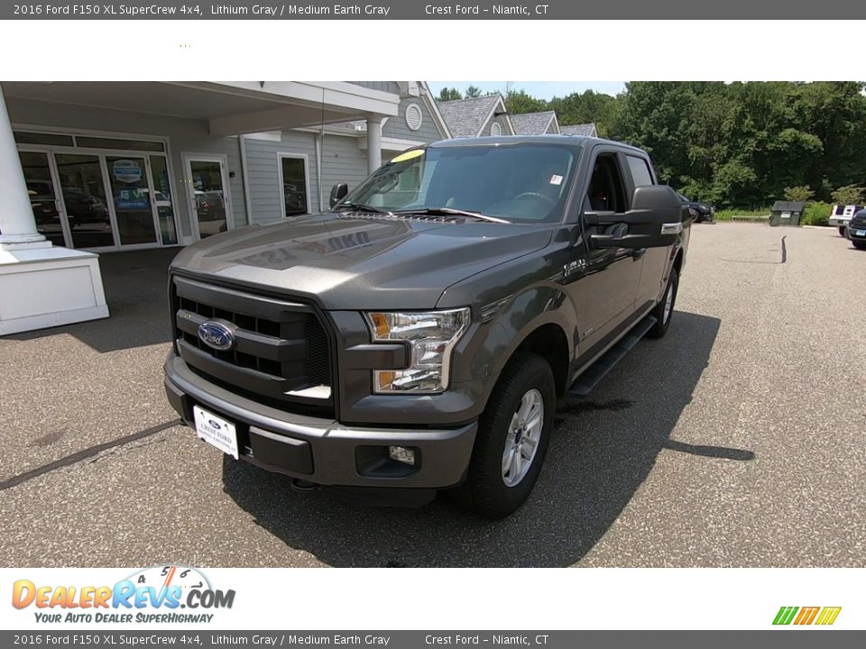 2016 Ford F150 XL SuperCrew 4x4 Lithium Gray / Medium Earth Gray Photo #3