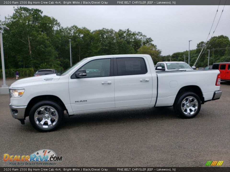 Bright White 2020 Ram 1500 Big Horn Crew Cab 4x4 Photo #3