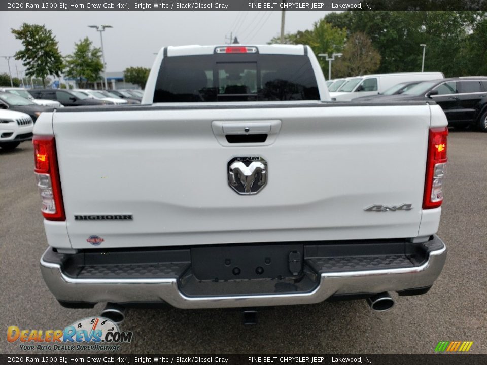 2020 Ram 1500 Big Horn Crew Cab 4x4 Bright White / Black/Diesel Gray Photo #5