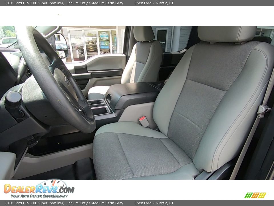 2016 Ford F150 XL SuperCrew 4x4 Lithium Gray / Medium Earth Gray Photo #12