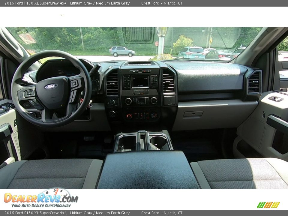 2016 Ford F150 XL SuperCrew 4x4 Lithium Gray / Medium Earth Gray Photo #19