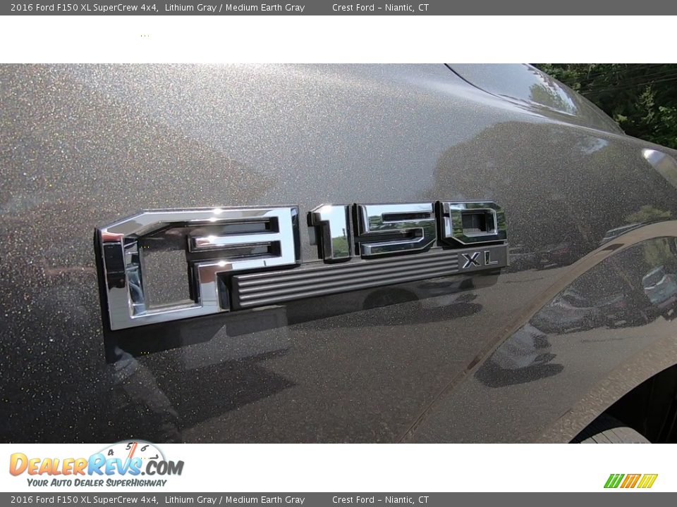 2016 Ford F150 XL SuperCrew 4x4 Lithium Gray / Medium Earth Gray Photo #26