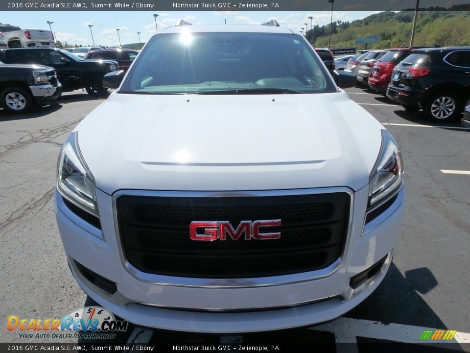 2016 GMC Acadia SLE AWD Summit White / Ebony Photo #3