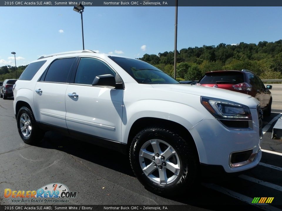 2016 GMC Acadia SLE AWD Summit White / Ebony Photo #4