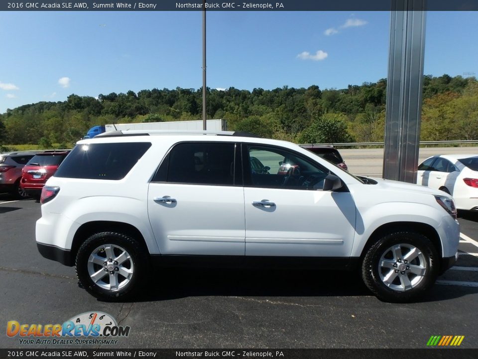 2016 GMC Acadia SLE AWD Summit White / Ebony Photo #5