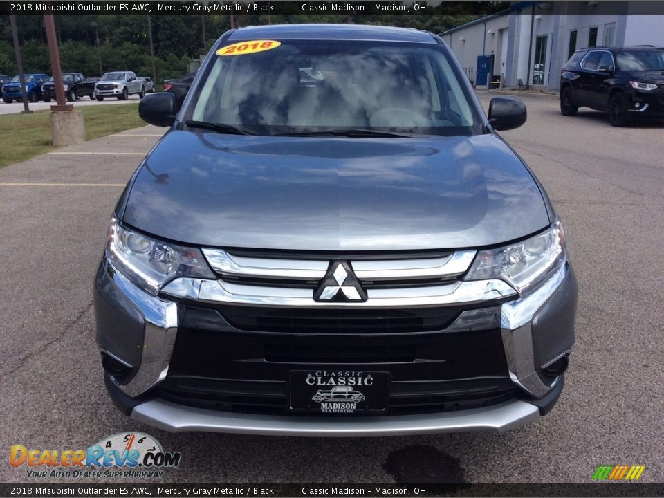 2018 Mitsubishi Outlander ES AWC Mercury Gray Metallic / Black Photo #4