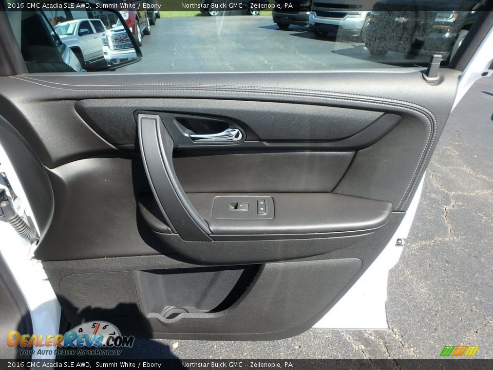 2016 GMC Acadia SLE AWD Summit White / Ebony Photo #7