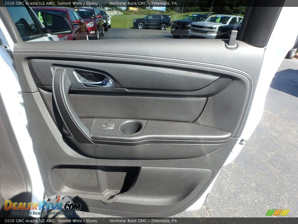 2016 GMC Acadia SLE AWD Summit White / Ebony Photo #8