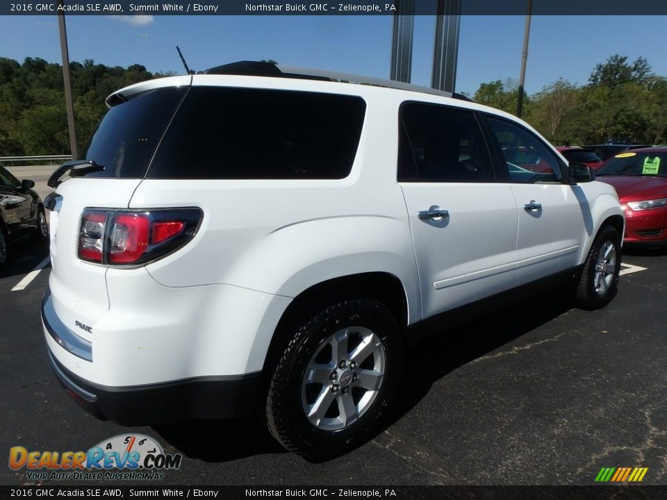 2016 GMC Acadia SLE AWD Summit White / Ebony Photo #9