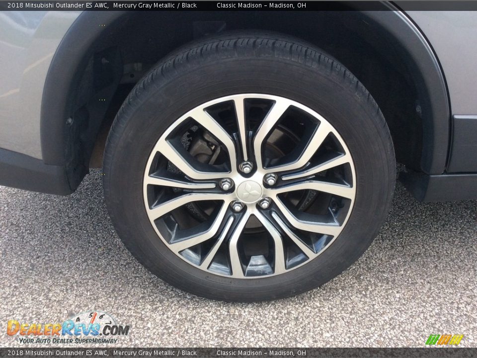 2018 Mitsubishi Outlander ES AWC Mercury Gray Metallic / Black Photo #12