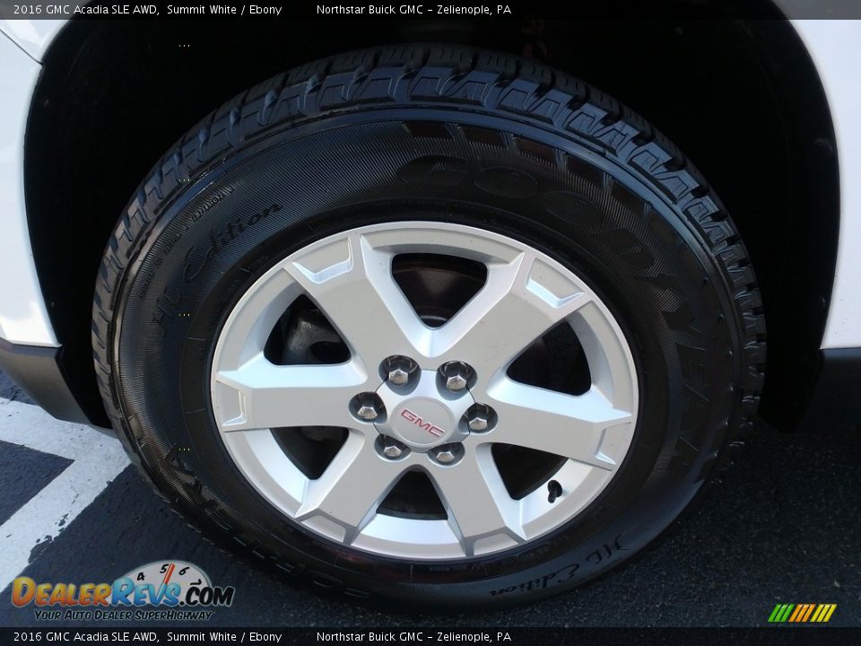 2016 GMC Acadia SLE AWD Summit White / Ebony Photo #15