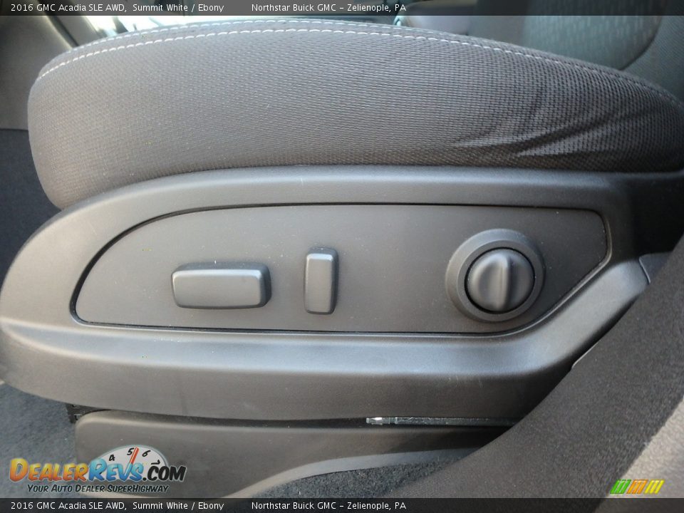 2016 GMC Acadia SLE AWD Summit White / Ebony Photo #17