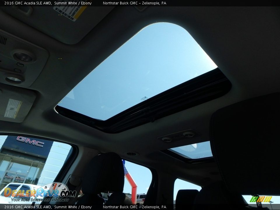 2016 GMC Acadia SLE AWD Summit White / Ebony Photo #18