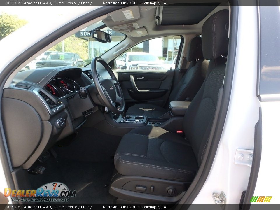 2016 GMC Acadia SLE AWD Summit White / Ebony Photo #19