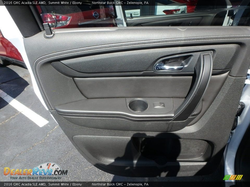 2016 GMC Acadia SLE AWD Summit White / Ebony Photo #23