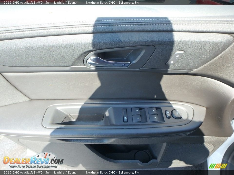 2016 GMC Acadia SLE AWD Summit White / Ebony Photo #24