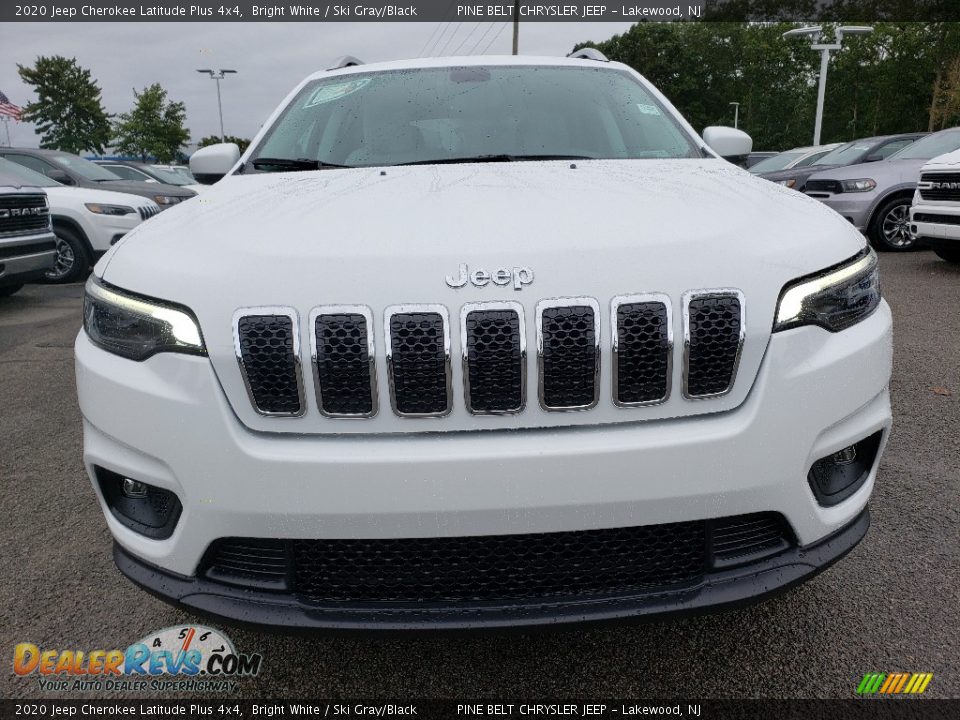 2020 Jeep Cherokee Latitude Plus 4x4 Bright White / Ski Gray/Black Photo #2