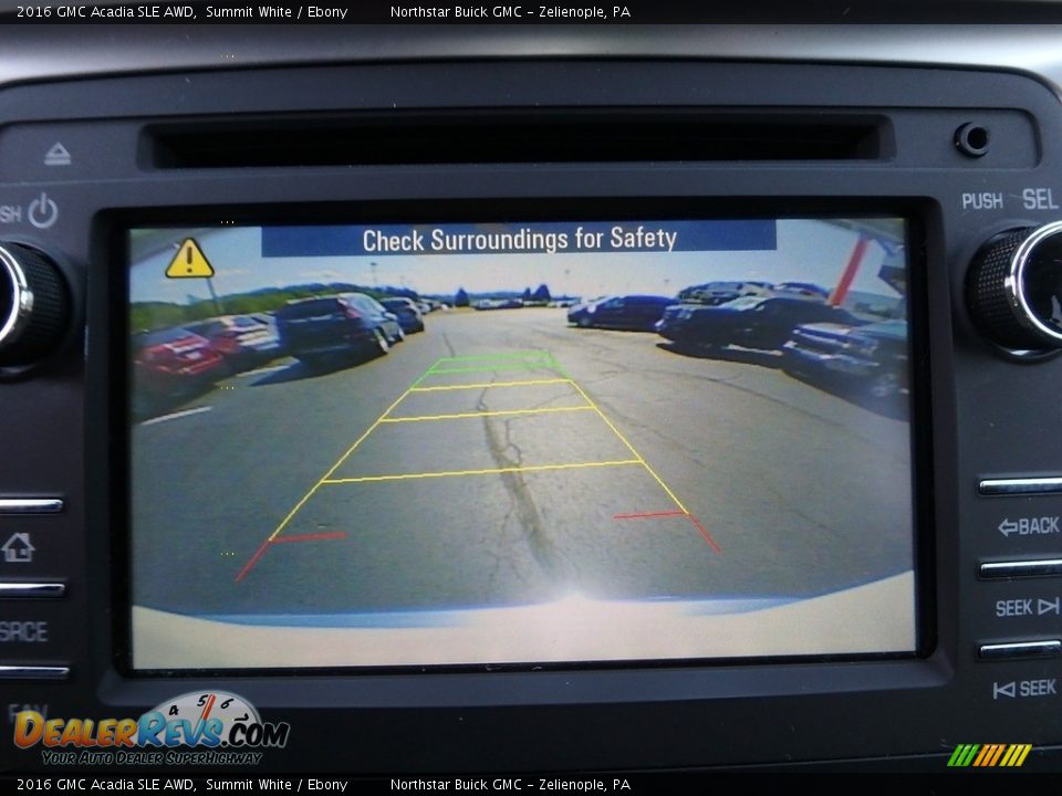 2016 GMC Acadia SLE AWD Summit White / Ebony Photo #28