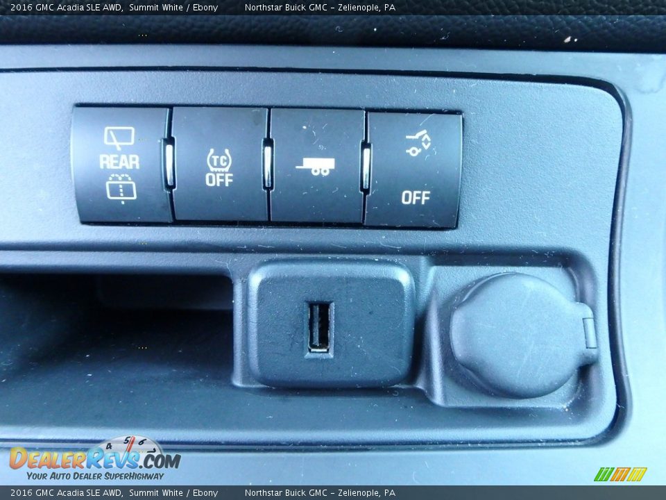 2016 GMC Acadia SLE AWD Summit White / Ebony Photo #29