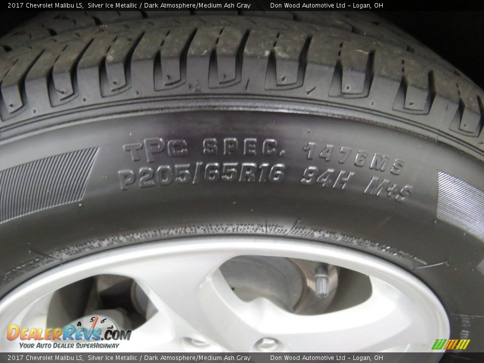 2017 Chevrolet Malibu LS Silver Ice Metallic / Dark Atmosphere/Medium Ash Gray Photo #17