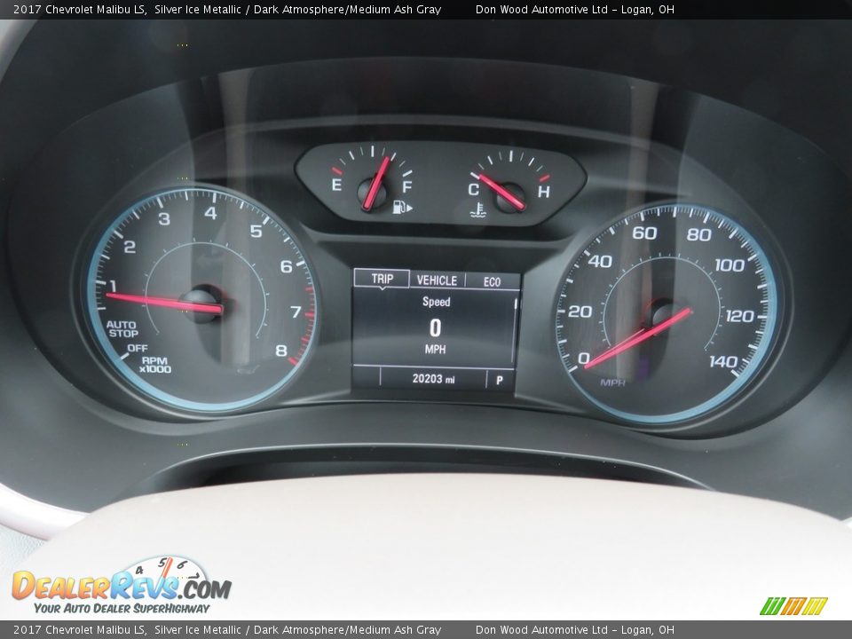 2017 Chevrolet Malibu LS Silver Ice Metallic / Dark Atmosphere/Medium Ash Gray Photo #20