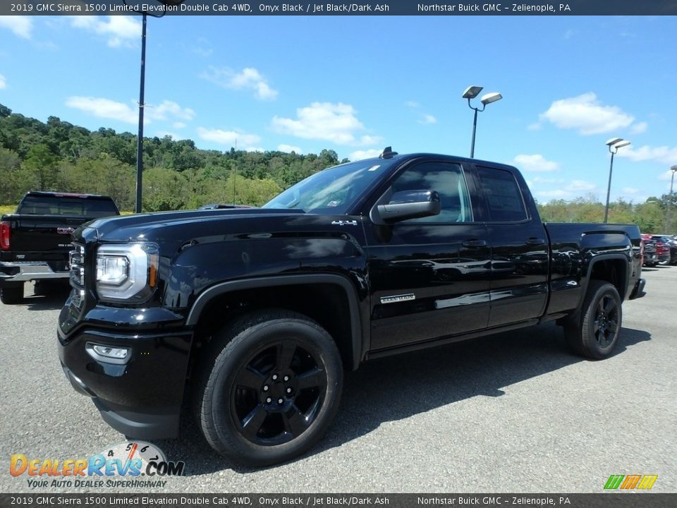 2019 GMC Sierra 1500 Limited Elevation Double Cab 4WD Onyx Black / Jet Black/Dark Ash Photo #1