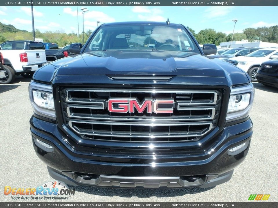 2019 GMC Sierra 1500 Limited Elevation Double Cab 4WD Onyx Black / Jet Black/Dark Ash Photo #2