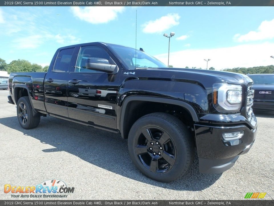 2019 GMC Sierra 1500 Limited Elevation Double Cab 4WD Onyx Black / Jet Black/Dark Ash Photo #3