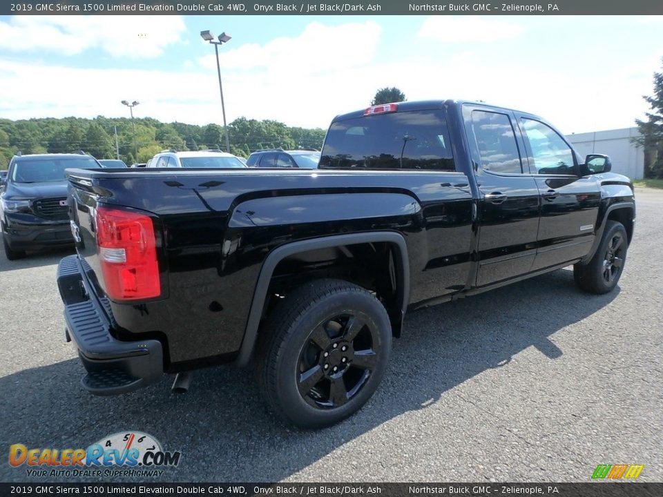 2019 GMC Sierra 1500 Limited Elevation Double Cab 4WD Onyx Black / Jet Black/Dark Ash Photo #5