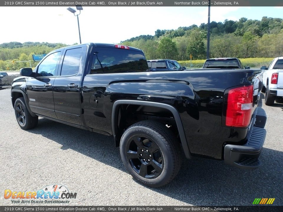 2019 GMC Sierra 1500 Limited Elevation Double Cab 4WD Onyx Black / Jet Black/Dark Ash Photo #8