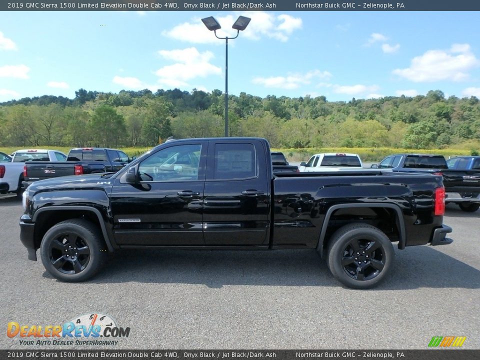 2019 GMC Sierra 1500 Limited Elevation Double Cab 4WD Onyx Black / Jet Black/Dark Ash Photo #9