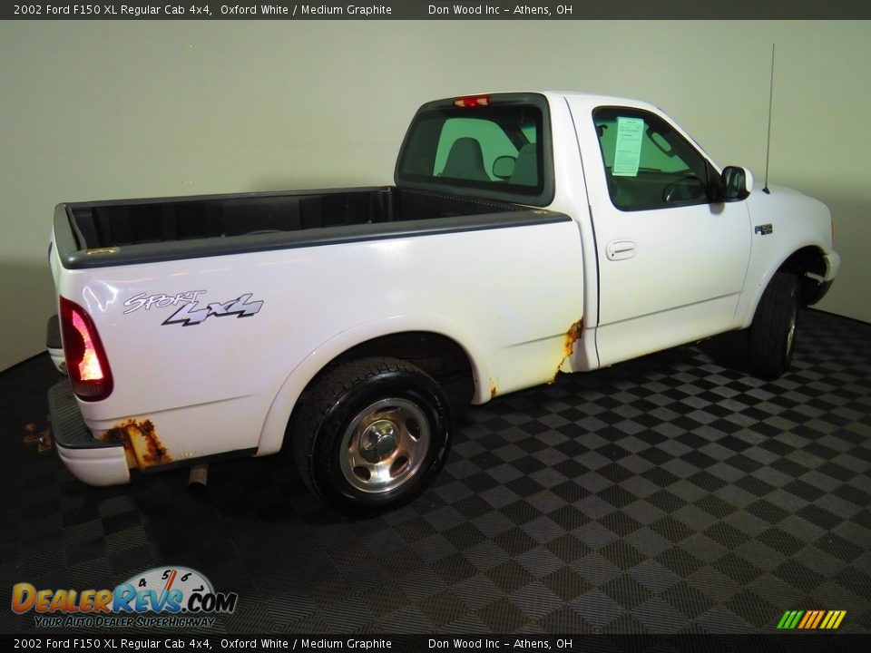 2002 Ford F150 XL Regular Cab 4x4 Oxford White / Medium Graphite Photo #11