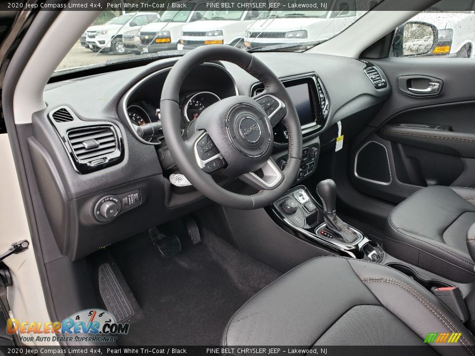 Black Interior - 2020 Jeep Compass Limted 4x4 Photo #7