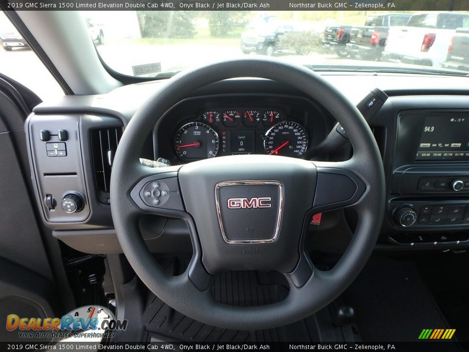 2019 GMC Sierra 1500 Limited Elevation Double Cab 4WD Onyx Black / Jet Black/Dark Ash Photo #18