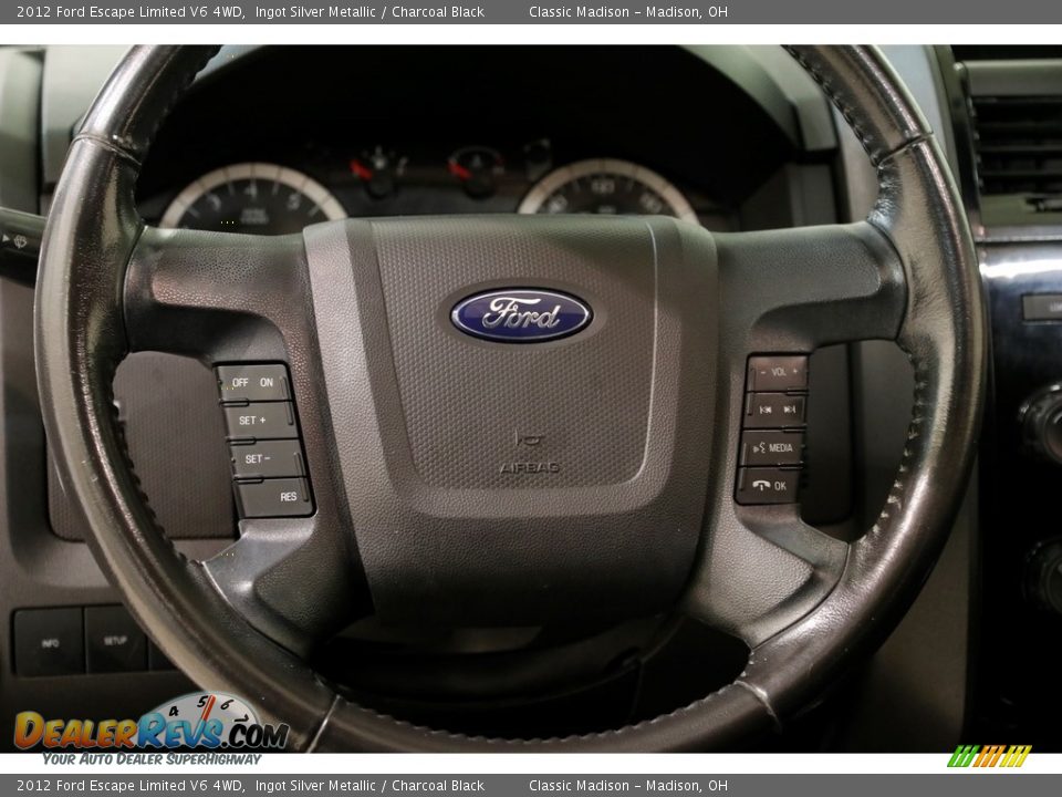 2012 Ford Escape Limited V6 4WD Ingot Silver Metallic / Charcoal Black Photo #8