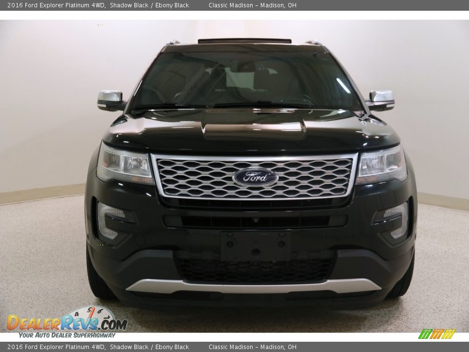 2016 Ford Explorer Platinum 4WD Shadow Black / Ebony Black Photo #2