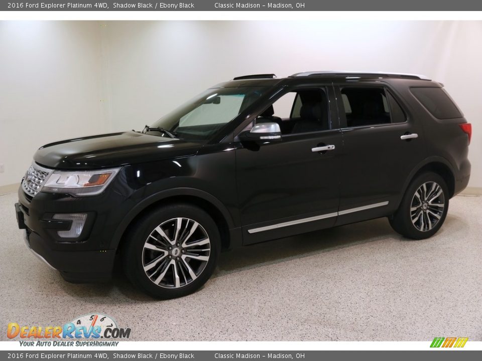 2016 Ford Explorer Platinum 4WD Shadow Black / Ebony Black Photo #3