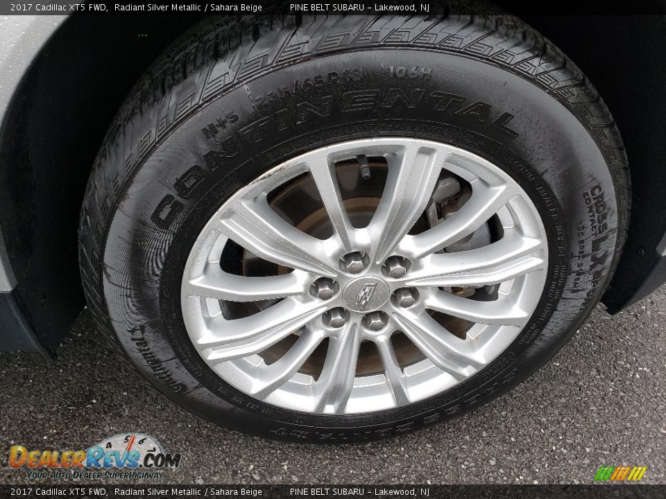 2017 Cadillac XT5 FWD Radiant Silver Metallic / Sahara Beige Photo #9